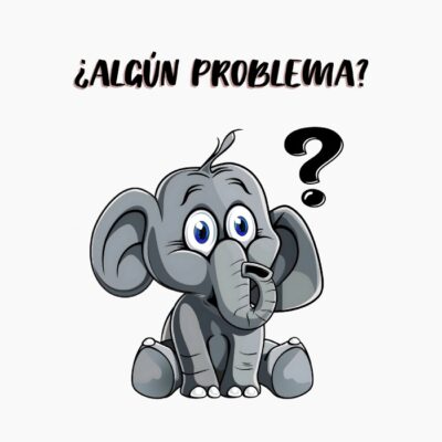 Elefante preguntando si tienes algún problema