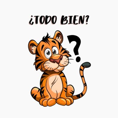 Tigre preguntando si va todo bien
