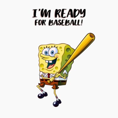 Bob esponja, spongebob, jugando al beisbol