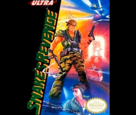 Imagen de portada del segundo juego de Metal Gear, Snake's Revenge.