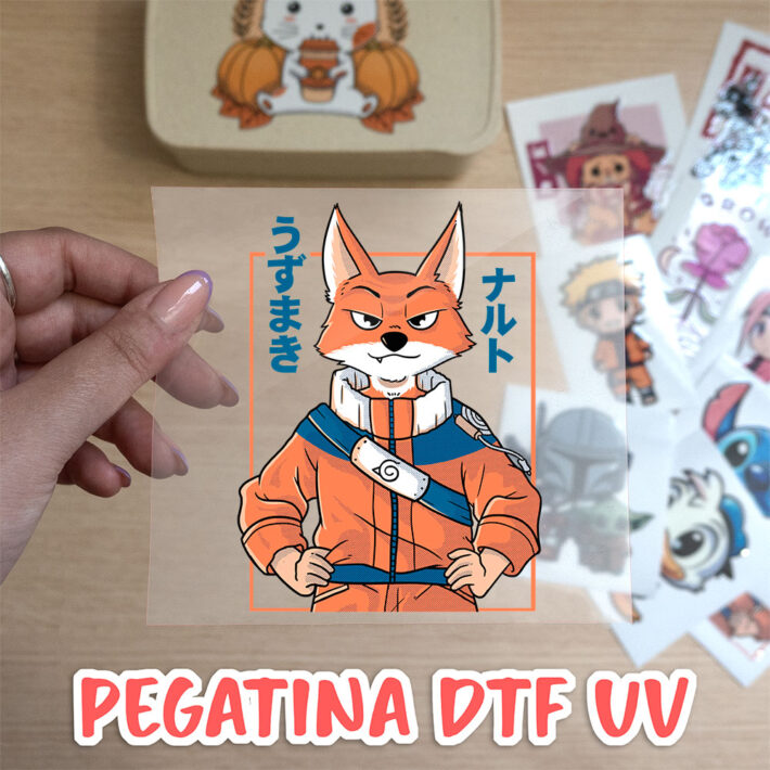 Pack de 2 pegatinas dtf uv 10 cm