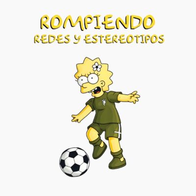 Los simpsons, Lisa Simpson, jugando al futbol, frase en español,