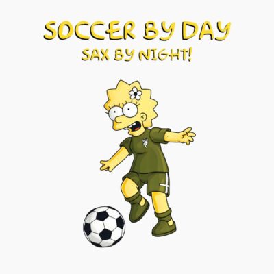 Los simpsons, Lisa Simpson, jugando al futbol, frase en inglés,