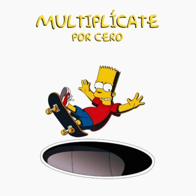 Los simpsons, Bart Simpson, haciendo skate, frase en español