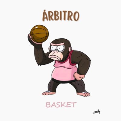 gorila, arbitro de baloncesto
