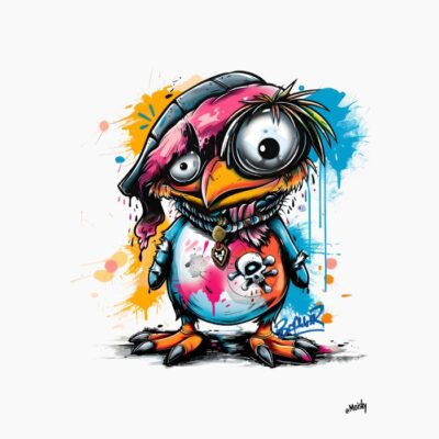 pinguino con exceso de cafeina, cuidado exceso de cafeina