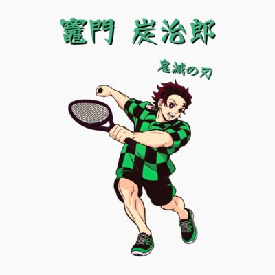 Tanjiro Kamado Kimetsu No Yaiba, demon slayer, japonés, jugando al padel