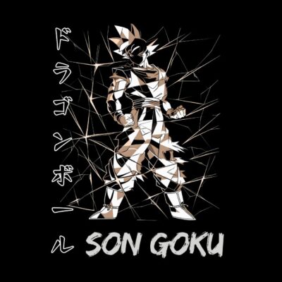 Son Goku forma figura poligonos, cubismo