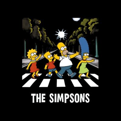 Los Simpsons en Abbey Road, estilo los Beatles