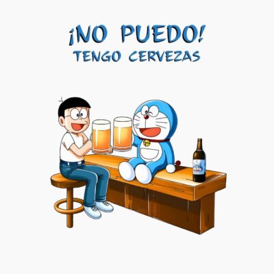 Doraemon y Nobita han salido de marcha.