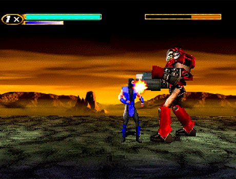 Imagen de Sub-Zero enfrentándose a un enemigo en el juego Mortal Kombat Mythologies.