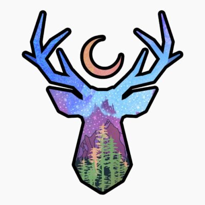 Deer redwood forest