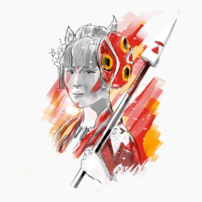 Mononoke cosplay 50 lpi