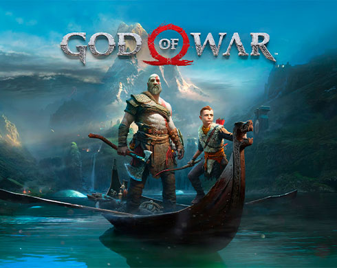 Imagen de la portada del juego God of War.
