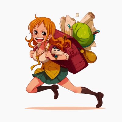 Nami de Piratas de Sombrero de Paja de vuelta al cole