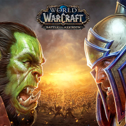 Imagen de portada del juego world of warcraft.