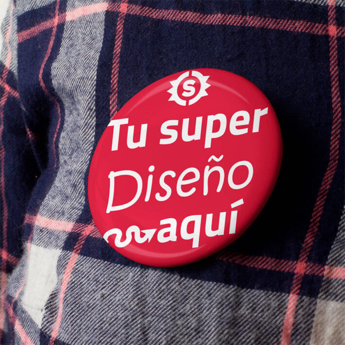 Pack de 2 chapas grandes 6cm