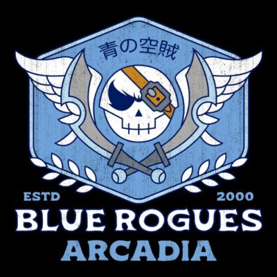 Blue Rogues Grunge Emblem