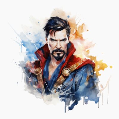 Doctor Strange acuarela 03