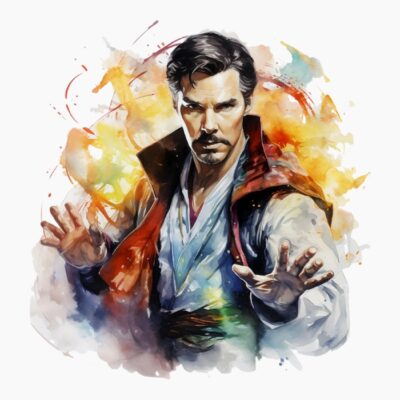 Doctor Strange acuarela 02