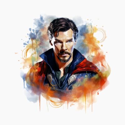 Doctor Strange acuarela 01