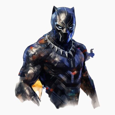 Black panther  acuarela 02