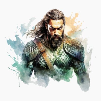 Aquaman acuarela  02