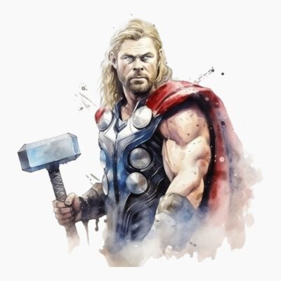 Thor acuarela 06