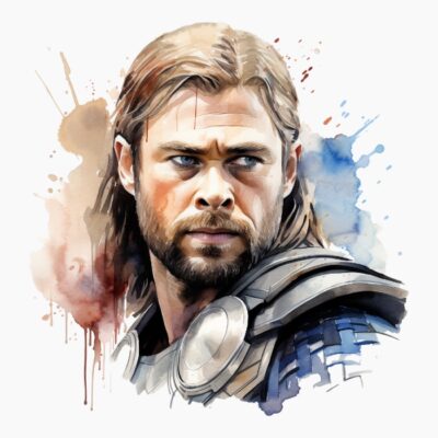 Thor acuarela 03