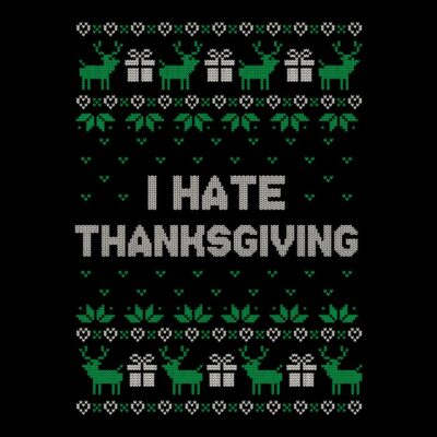 i hate thanksgiving ugly sweater rojo tiendas