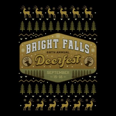 Deerfest Bright Falls Ugly Sweater