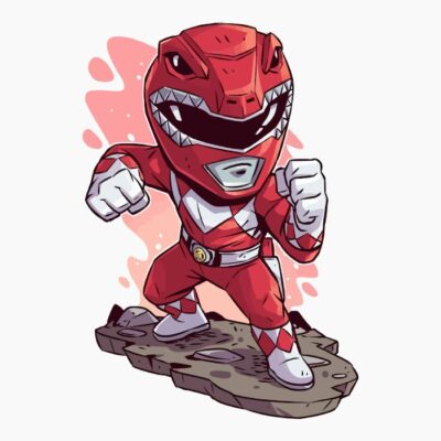 Mini power ranger red action