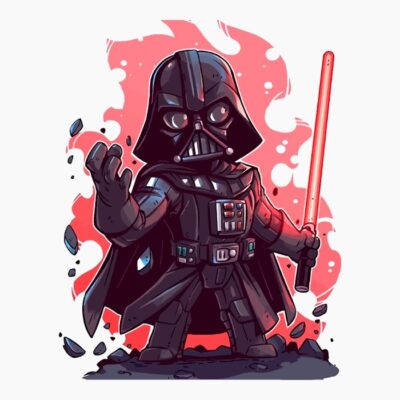 Mini darth vader action