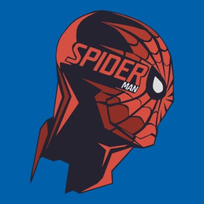 Spiderman geometric face