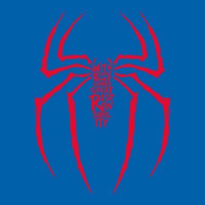 Spiderman araña letters