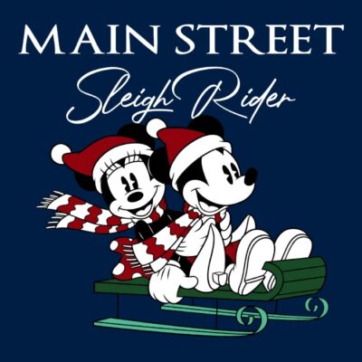 Mickey retro trineo blanco