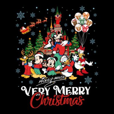 Mickey merry christmas blanco