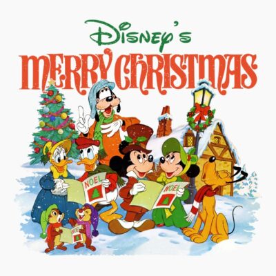 Disney merry christmas retro