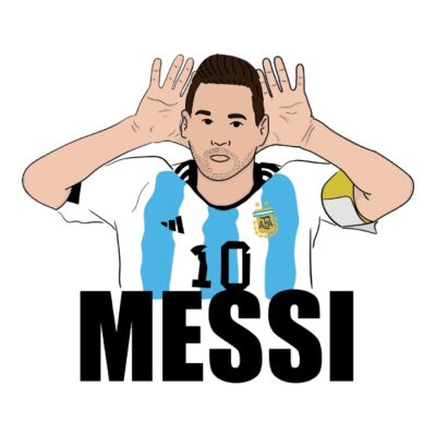Messi argentina negro