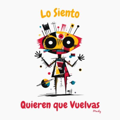 extraterrestre gracioso estilo basquiat