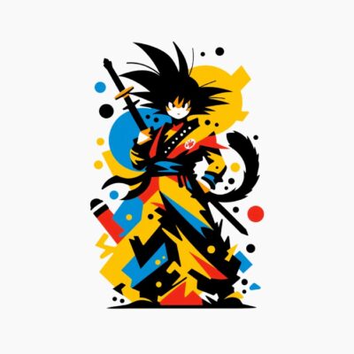 Son Goku, dragon Ball z, pop art minimalista