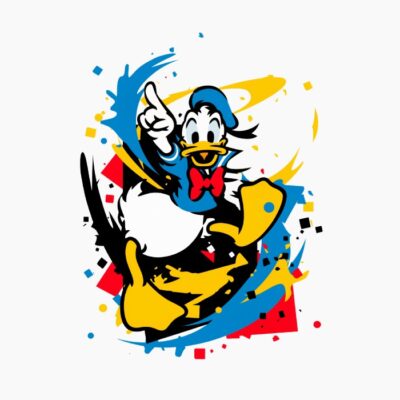 Donald en estilo pop art, retro vintage