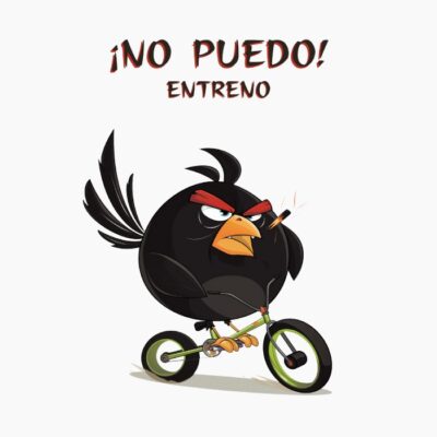 Black, Bomb, Negro de Angry Birds, montando en bici