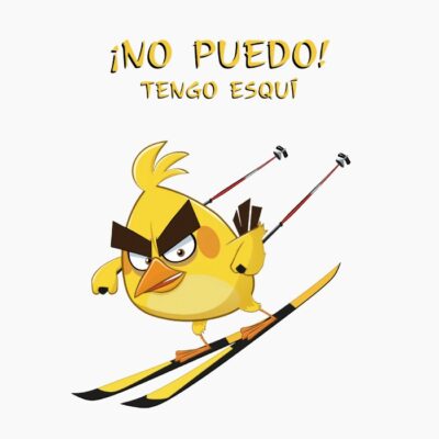 Yellow, Amarillo de Angry Birds esquiando