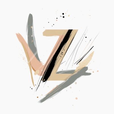 Monograma letra Z, abstracta, contemporanea y elegante