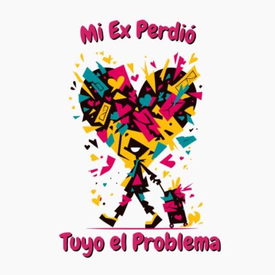 Diseño urbano divertido con humor estilo basquiat, graffiti, expareja