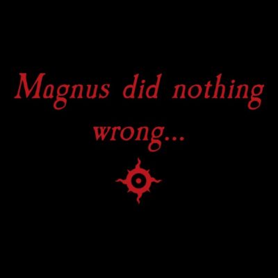 Magnus did nothing wrong red