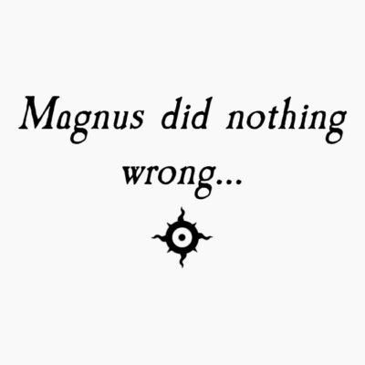 Magnus did nothing wrong black