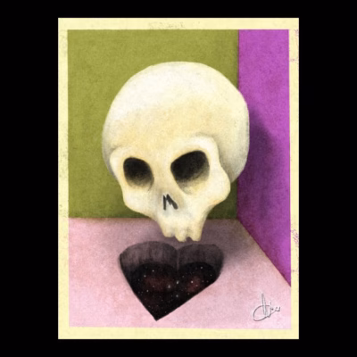 Falling in Love Skull Green