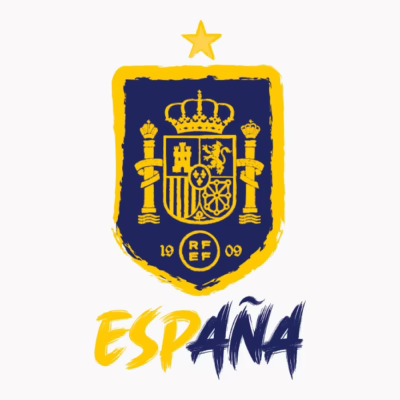 España escudo futbol palabra azul